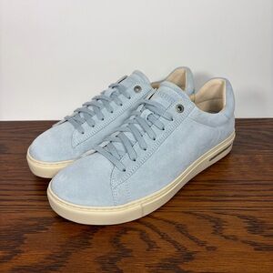 New Birkenstock Bend Low Suede Leather Casual Sneakers Baby Blue Unisex Size 40